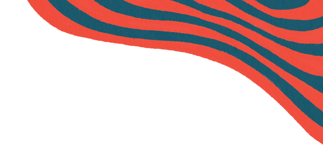 In mobile abstract wavy background with red and teal flowing patterns